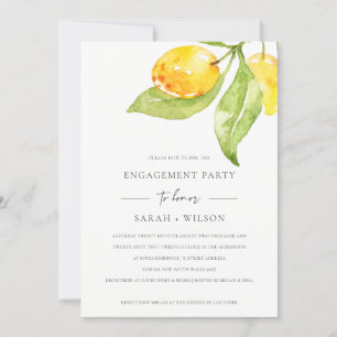 INVITATION BOHO JAUNE COULEUR D'EAU FOLIAGE FIANÇAILLES OLIVE