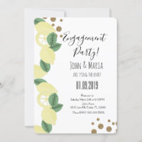 Boho Lemon Slices Engagement Party Faux Parties sc