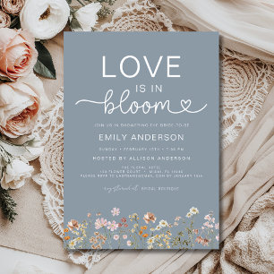Invitation Boho Love est dans Bloom Fleur sauvage Fête des ma