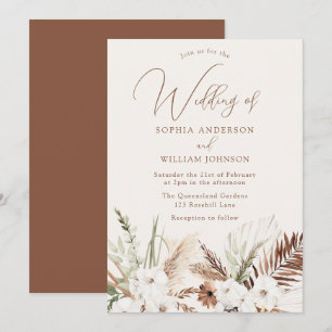 Invitation Boho Mariage : Belle florale toutes saisons
