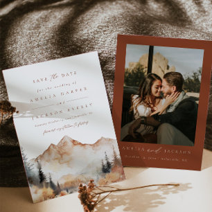 Invitation Boho Mariage Extérieur Enregistrer La Date