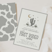 Boho Modern Boys Premier Rodéo 1er Anniversaire