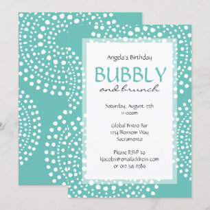 Invitation Boho Mosaic Tribal Anniversaire Aqua