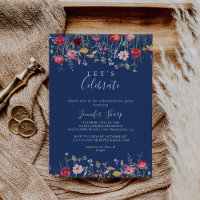 Boho Multicolor Fleur sauvage Fêtons la fête