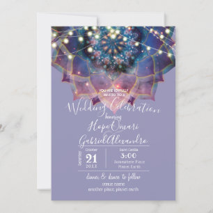 Invitation Boho Nebula Mandala