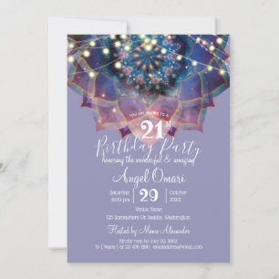 Invitation Boho Nebula Mandala
