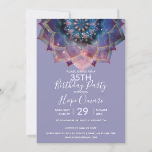 Invitation Boho Nebula Mandala
