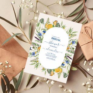 Invitation Boho Neutral Aquarelle Fleur sauvage Fête des mari