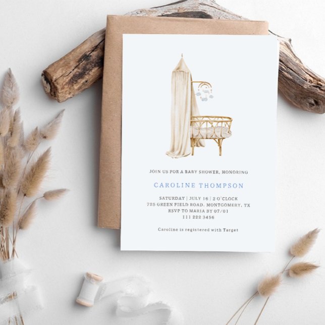 Invitation Boho Nursery Boy Baby shower (Créateur téléchargé)