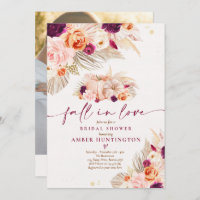 Boho Pampas Grass Fall In Love Fête des mariées