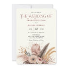 Boho Pampas Grass Terracotta Mariage photo