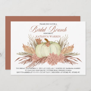 Invitation Boho Pampas rustique Grass Brunch nuptial Citrou