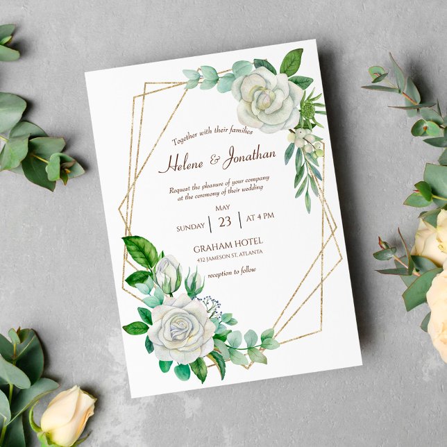 Invitation Boho Pastel Floral Aquarelle Mariage élégant (Créateur téléchargé)