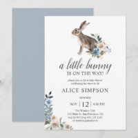 Boho Petit Lapin Poussière Baby shower De Fleurs B