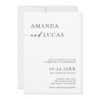 Invitation Boho Photo Wedding | Minimaliste modern