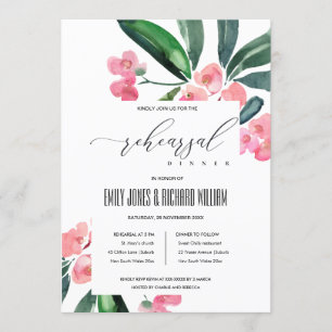 INVITATION BOHO PINK CHRIST THORE BLOOM RÉPÉTITION DÎNER
