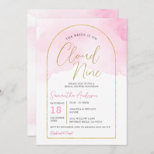 Invitation Boho Pink La mariée est sur neuf Fêtes des mariées