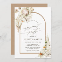 Boho Protea Pampas Fête d'Engagement Floral Grass