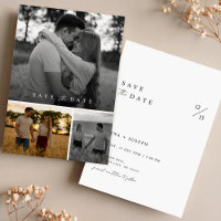 Boho Romantic Photo Collage Mariage Enregistrer La