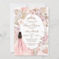 Boho rose séché Floral Roses doux 16 Anniversaire
