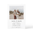 Boho Save the Date, photo minimaliste Enregistrer 