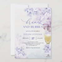 Boho Soft violet champagne brunch et mousseux
