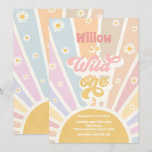 Invitation Boho Sunshine Wild Un 1er anniversaire