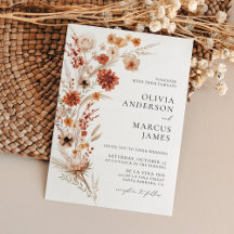 Boho Terracotta Dahlia Fleur sauvage Mariage éléga
