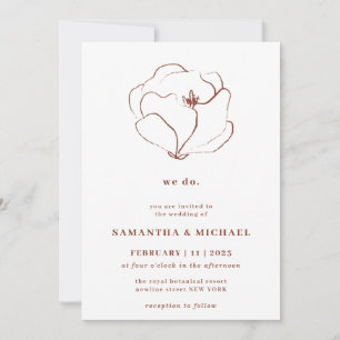 Invitation Boho Terracotta Indie Rustique Eucalyptus nous fai