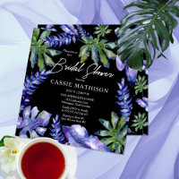 Boho Tropical Feuilles pourpre | Fête des mariées