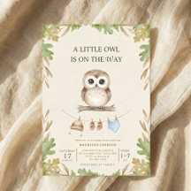 boho woodland owl greenery baby shower
