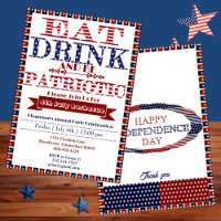 Boire à manger et être patriotique 4 juillet Barbe