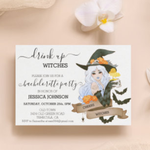 Invitation Boire des sorcières Bachelorette fête Halloween