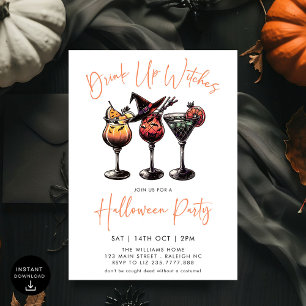 Invitation Boire des sorcières Cocktails Adulte Halloween Par