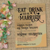 Boire et être marié Terrain Mariage rétro