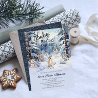 Bois Bébé Animaux Hiver Garçon Bébé Sprinké