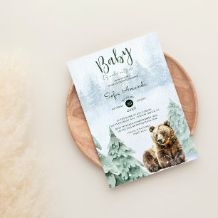Invitation Bois bébé Il fait froid dehors du Baby shower