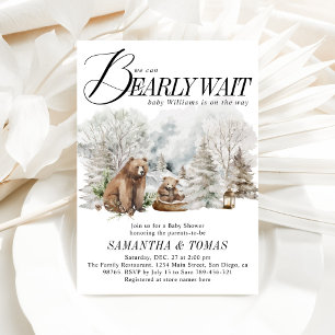 Invitation Bois d'hiver Nous pouvons étancher le Baby shower