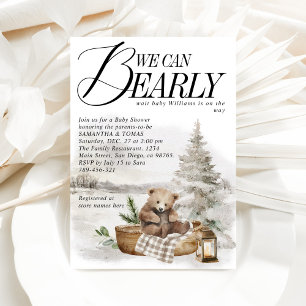 Invitation Bois d'hiver Nous pouvons étancher le Baby shower