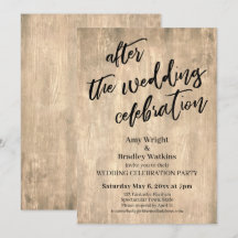 Bois Rustique Après la Fête de Mariage