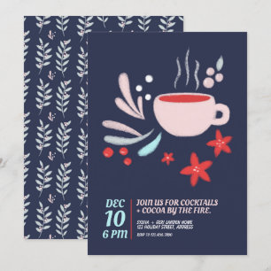 Invitation Boisson chaude pendant les vacances pastel Mug