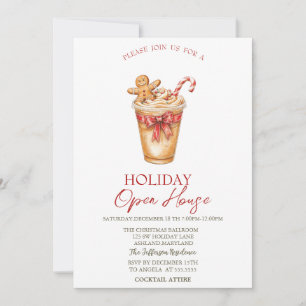 Invitation Boisson de Noël Pain d'épice Fête de fin d'année O