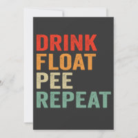 Boisson Flotteur Urine Répéter Drôle Canoë Pagaïe 