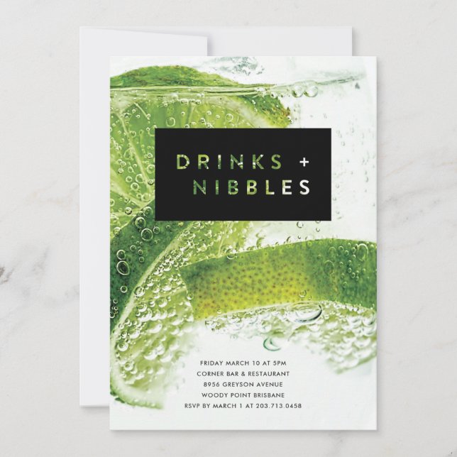 Invitation Boissons et Apéritif (Devant)