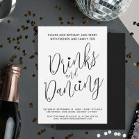 Boissons et danse post mariage simple mono script