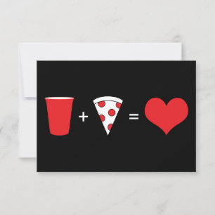 Invitation boissons + pizza = amour