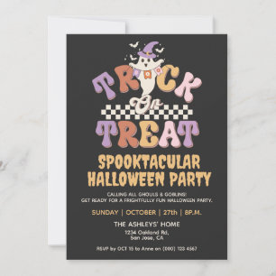 Invitation Boite personnalisée Ghost mignon Trick or Treat Ha