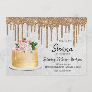 Invitation Boites de gâteau Mariage d'anniversaire