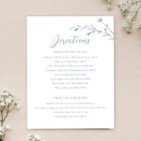 Boîtier de Mariage de Fleur sauvage bleu rustique