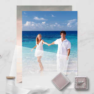 Invitation Boîtier photo personnalisé deux pour Mariage Vellu